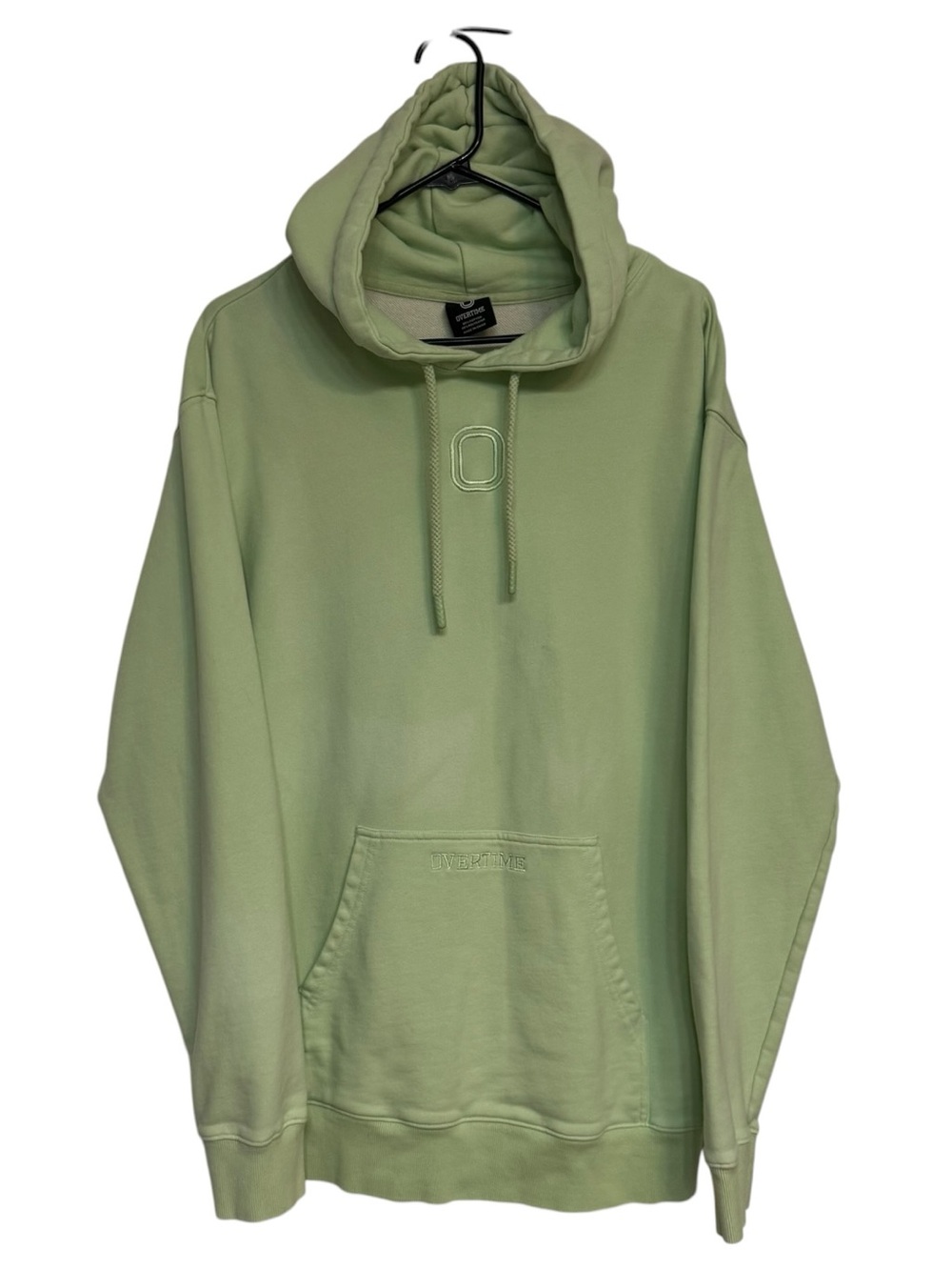 OVERTIME "In The Cut" Mint Sage Green French Terry Hoodie Men’s / Unisex Medium